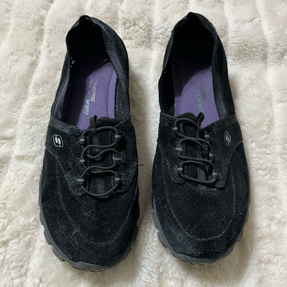 Skecher's women's slip on casual sneaker, black size 9 - Picture 1 of 5
